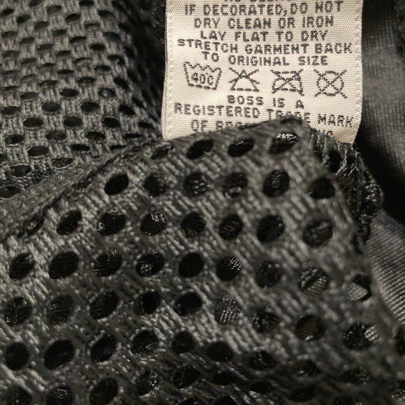 BOSS GIRL Black Mesh Crop Top - Size L - Picture 8 of 9